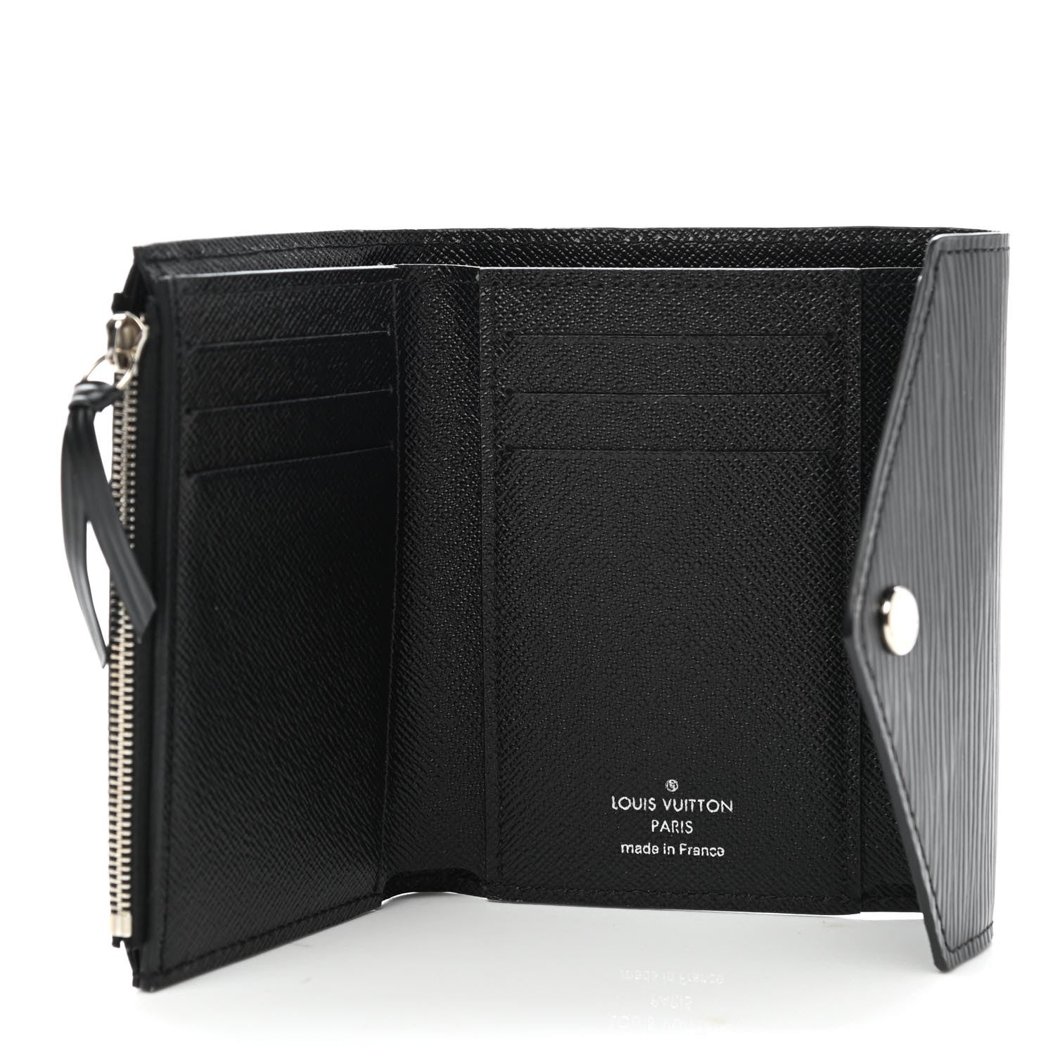 Louis Vuitton Epi Victorine Wallet Black 5 of 7