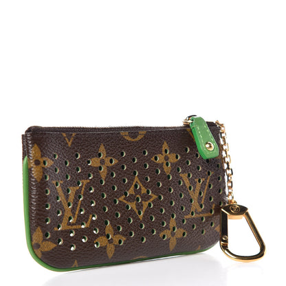Louis Vuitton Monogram Perforated Key Pouch Green 3 of 9