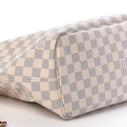 Louis Vuitton Damier Azur Neo Neverfull MM Rose Ballerine 9 of 10