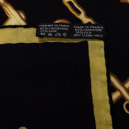 Hermes Cashmere Silk Collection Equestre Shawl 140 4 of 4