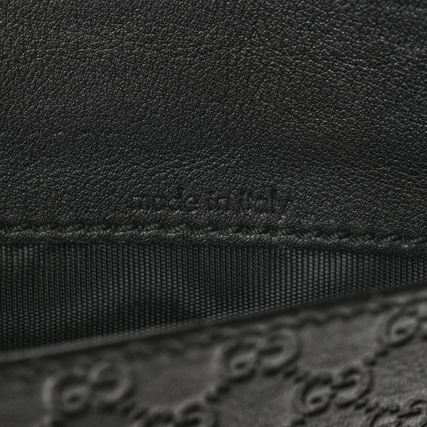 Microguccissima Travel Document Case Black