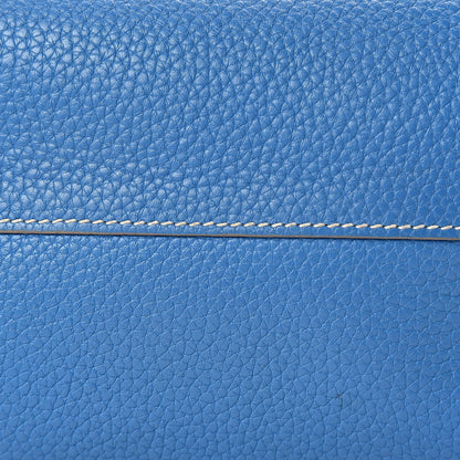 Hermes Taurillon Clemence Double Sens 36 Reversible Tote Mykonos Gris Tourterelle 17 of 21