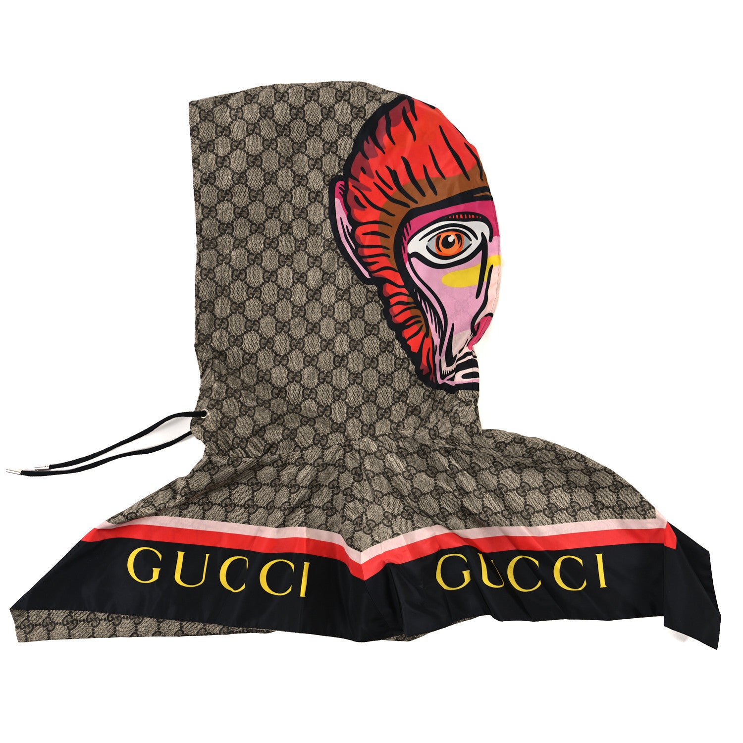 Gucci Polyamide GG Monogram Monkey Rain Hood 3 of 4