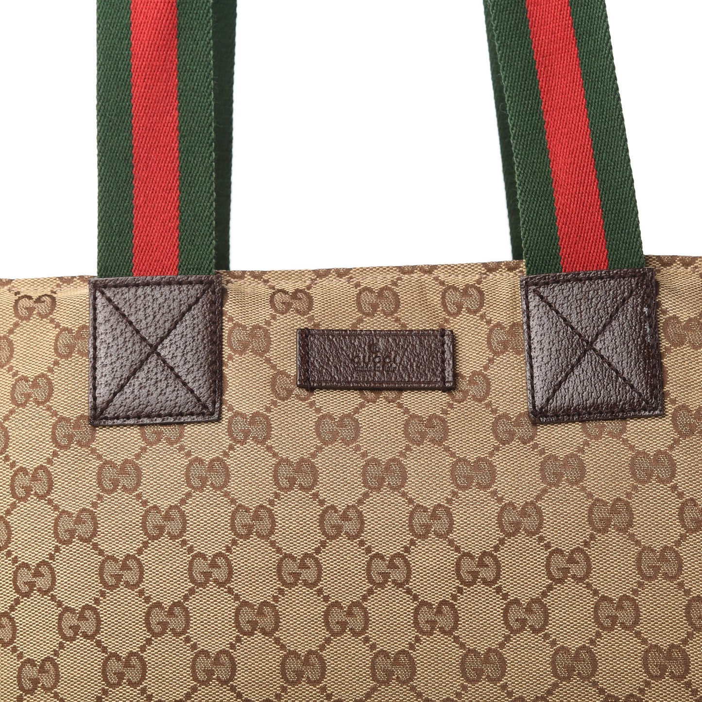 GG Monogram Large Web Handle Bucket Tote