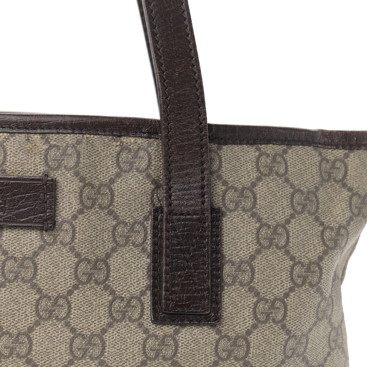 Gucci GG Supreme Monogram Small Joy Tote Dark Brown 10 of 16