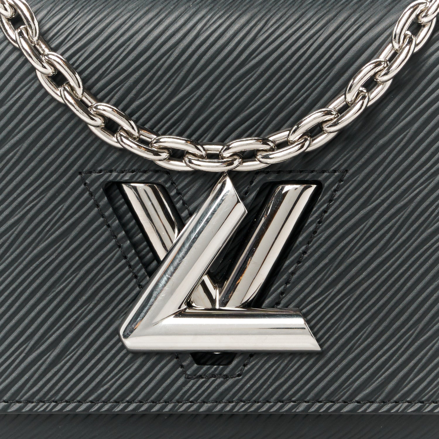 Louis Vuitton Epi Twist Chain Wallet Black 8 of 10