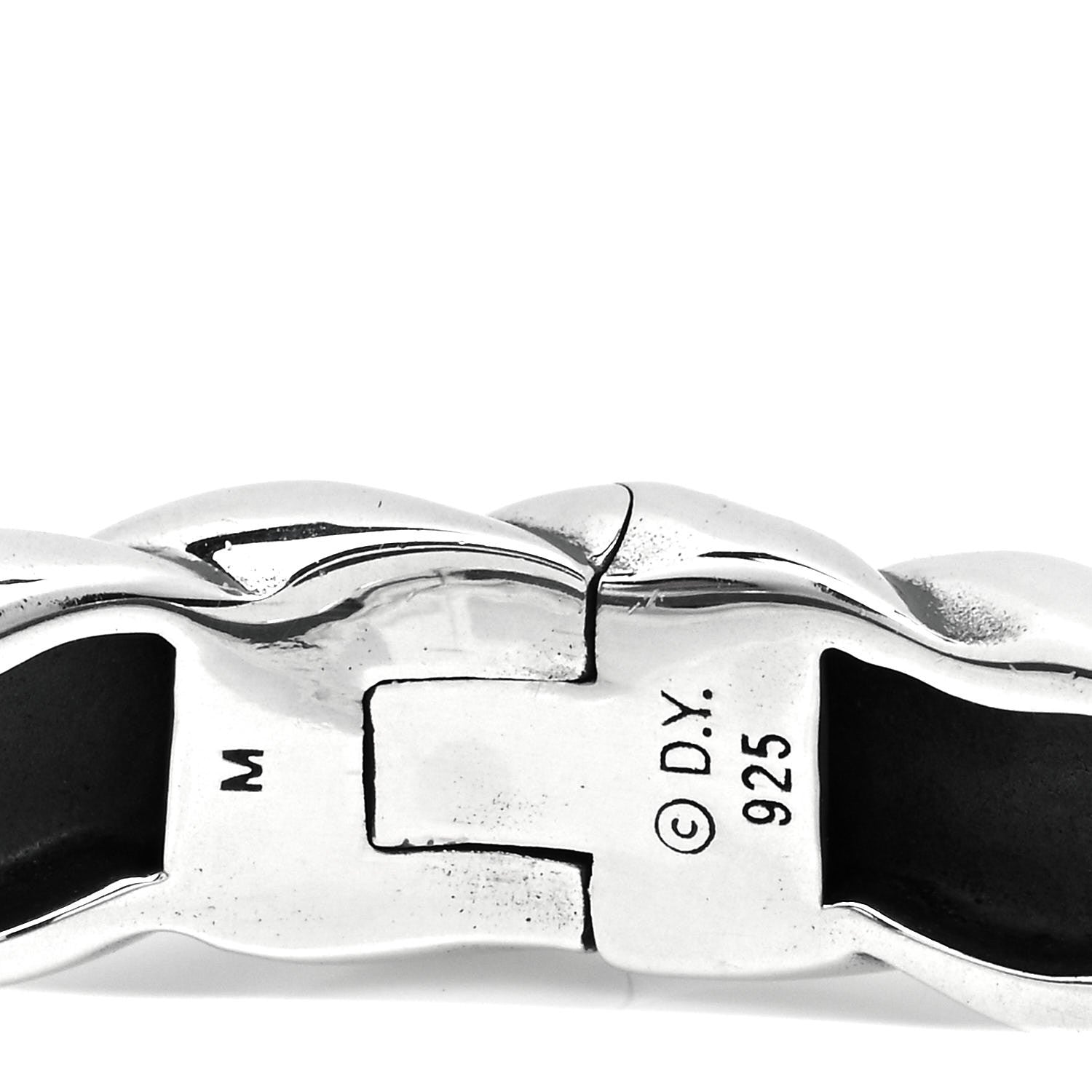David Yurman Sterling Silver Woven Cable Hinge Bracelet 3 of 3