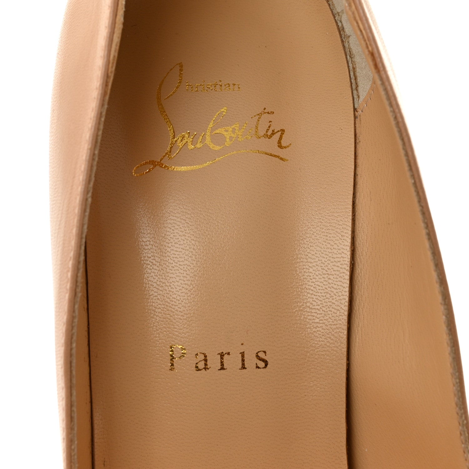 Christian Louboutin Kid Dolly 160 Pumps 38.5 Nude 7 of 9