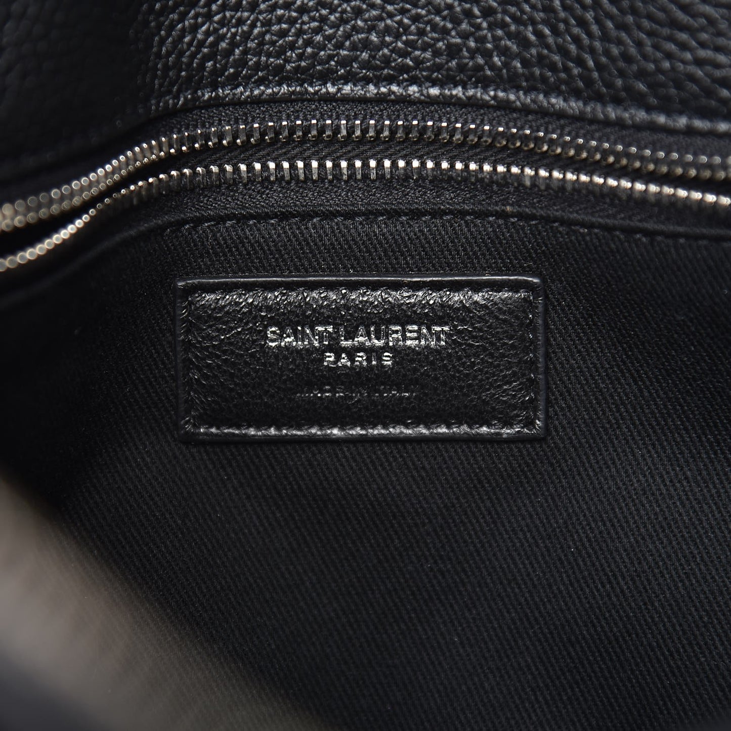 Grained Calfskin Baby Supple Sac De Jour Black