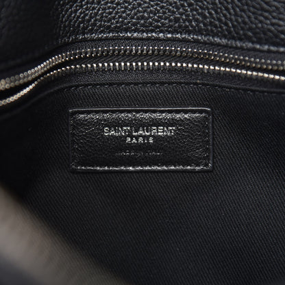 Saint Laurent Grained Calfskin Baby Supple Sac De Jour Black 6 of 7
