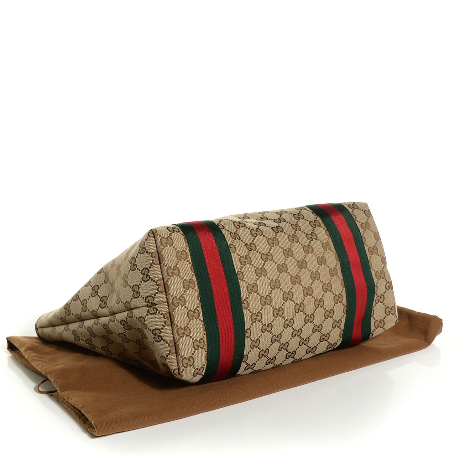 Gucci Monogram Web Large Jolie Tote Brown 4 of 9