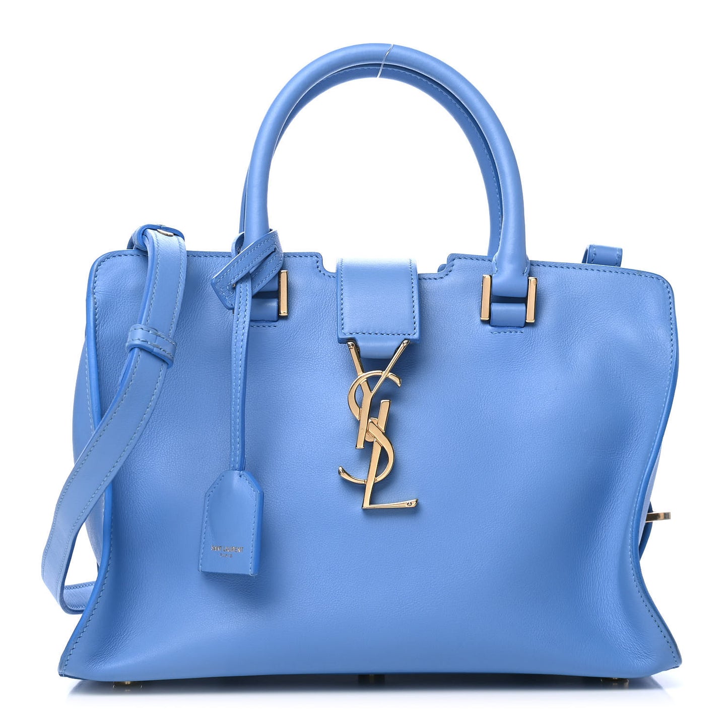 Calfskin Monogram Baby Cabas Blue Glacier