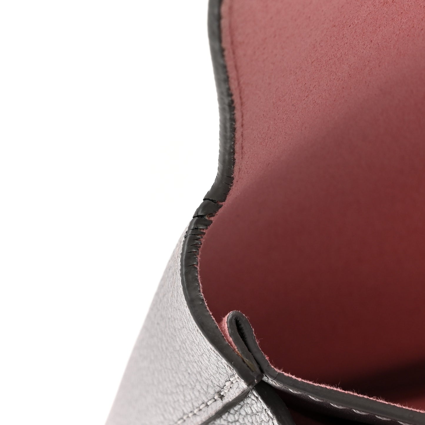 Metallic Grained Calfskin Medium Milla Tote Spike Silver
