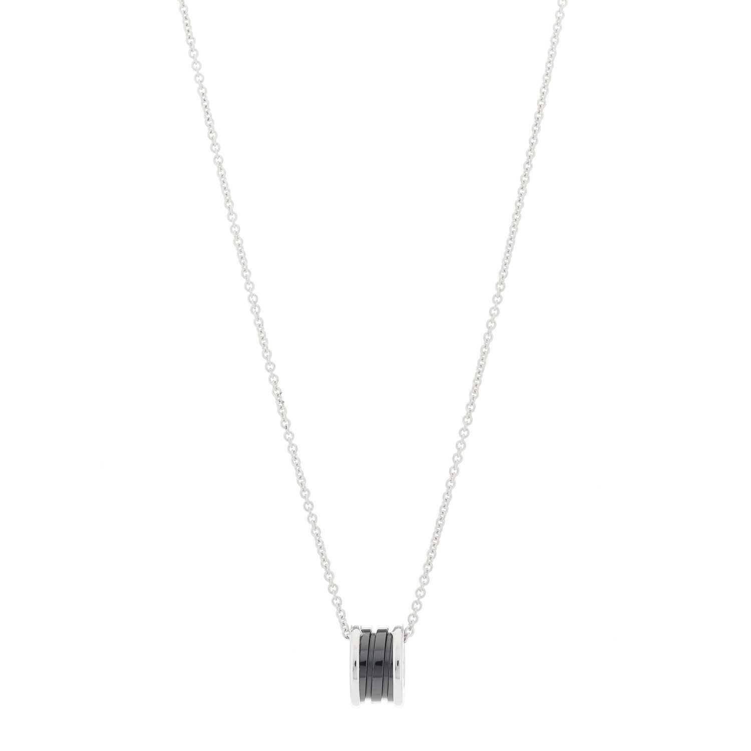 Bulgari Sterling Silver Ceramic Save The Children Pendant Necklace 1 of 7