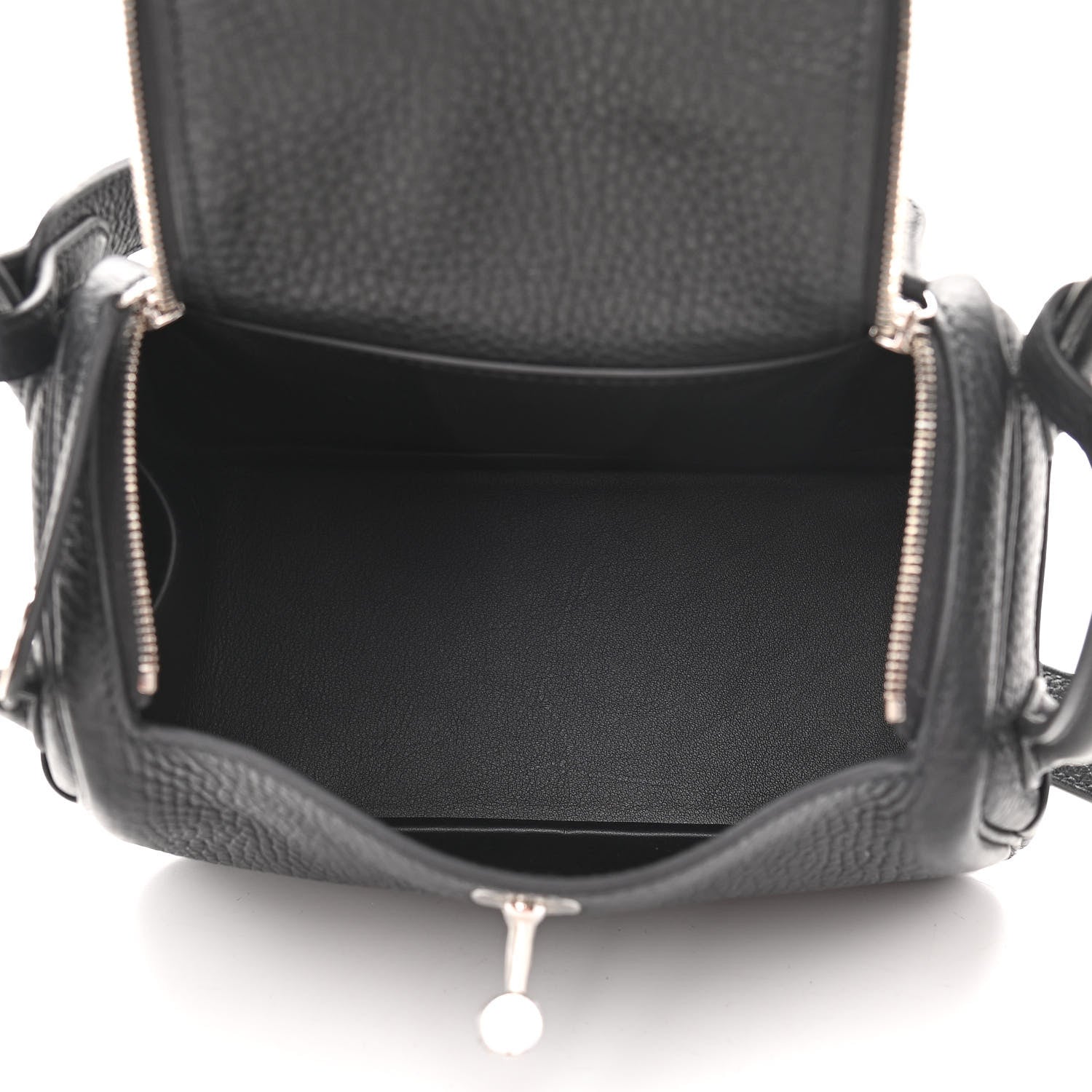 Hermes Taurillon Clemence Mini Lindy 20 Black 8 of 19