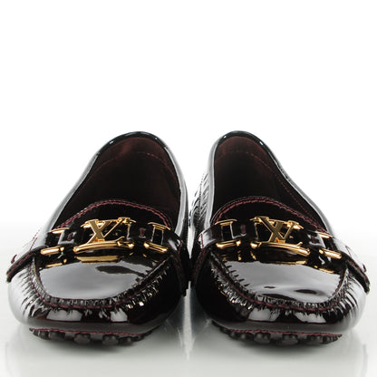 Louis Vuitton Patent Calfskin Oxford Loafers 40 Amarante 2 of 7