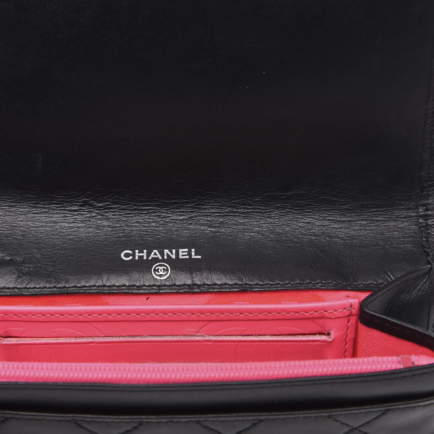 Chanel Calfskin Quilted Cambon Flap Wallet Black 6 of 11