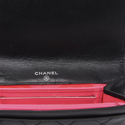 Chanel Calfskin Quilted Cambon Flap Wallet Black 6 of 11
