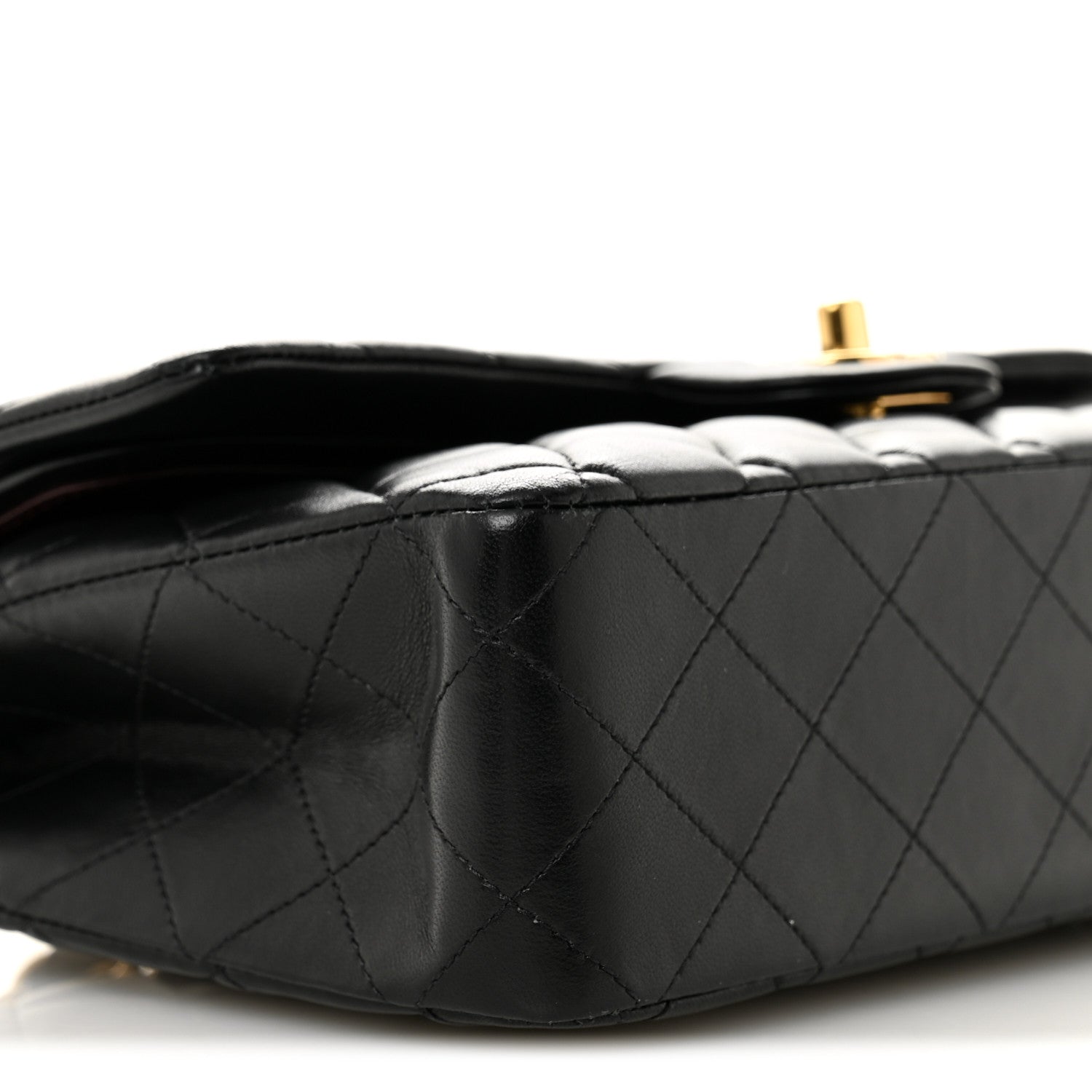 Chanel Lambskin Quilted Medium Double Flap Black 9 of 12