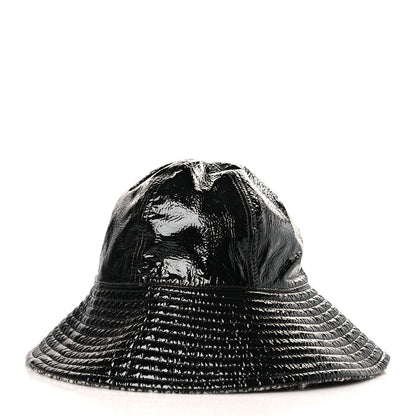 Chanel Vinyl Tweed Bucket Hat 58 Black 2 of 7