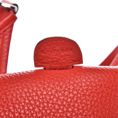 Hermes Taurillon Clemence Evelyne III PM Rouge Tomate 7 of 8