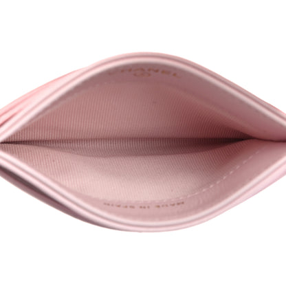 Chanel Lambskin Quilted Chanel 19 Card Holder Light Pink 5 of 12