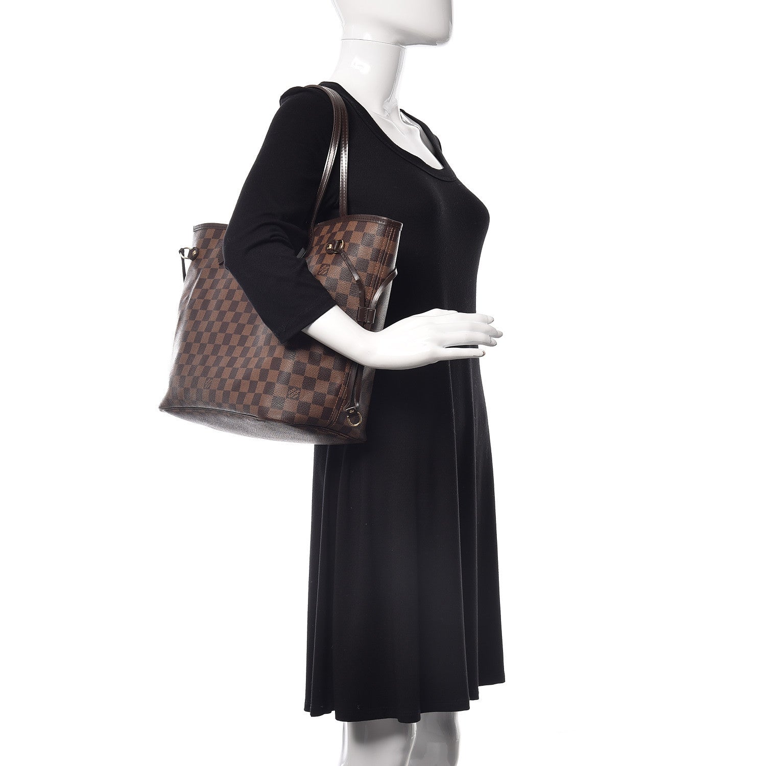 Louis Vuitton Damier Ebene Neverfull MM 2 of 18