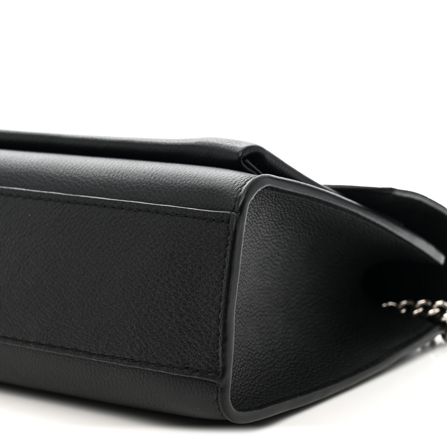 Louis Vuitton Soft Calfskin Mylockme Chain Bag BB Black 9 of 10