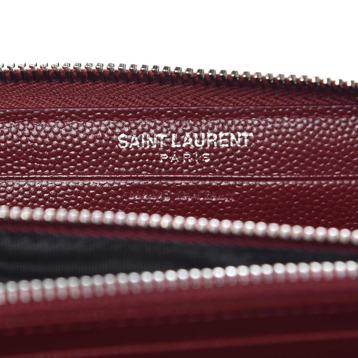 Grain De Poudre Matelasse Chevron Monogram Zip Around Wallet Palissandre