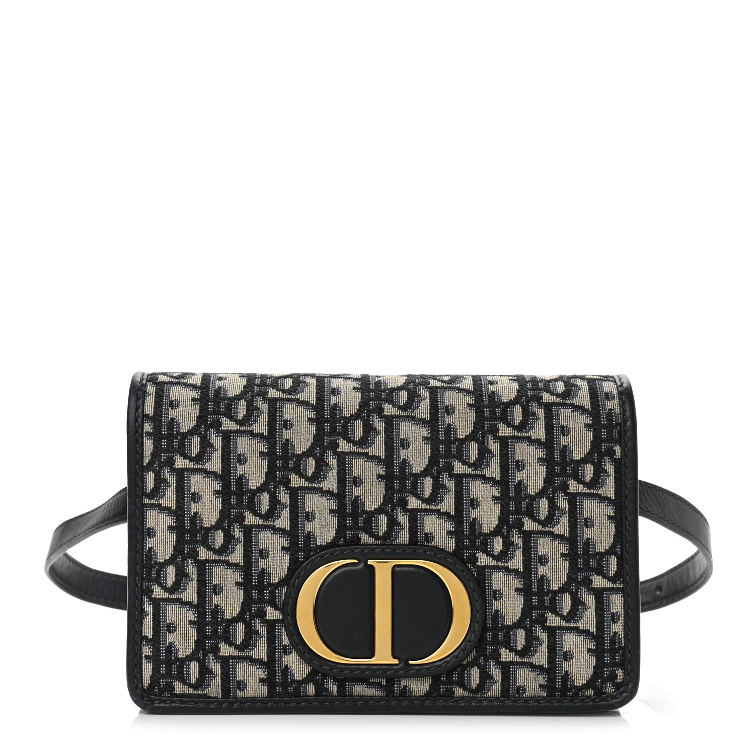 Christian Dior Oblique 30 Montaigne 2-In-1 Pouch Blue 1 of 10