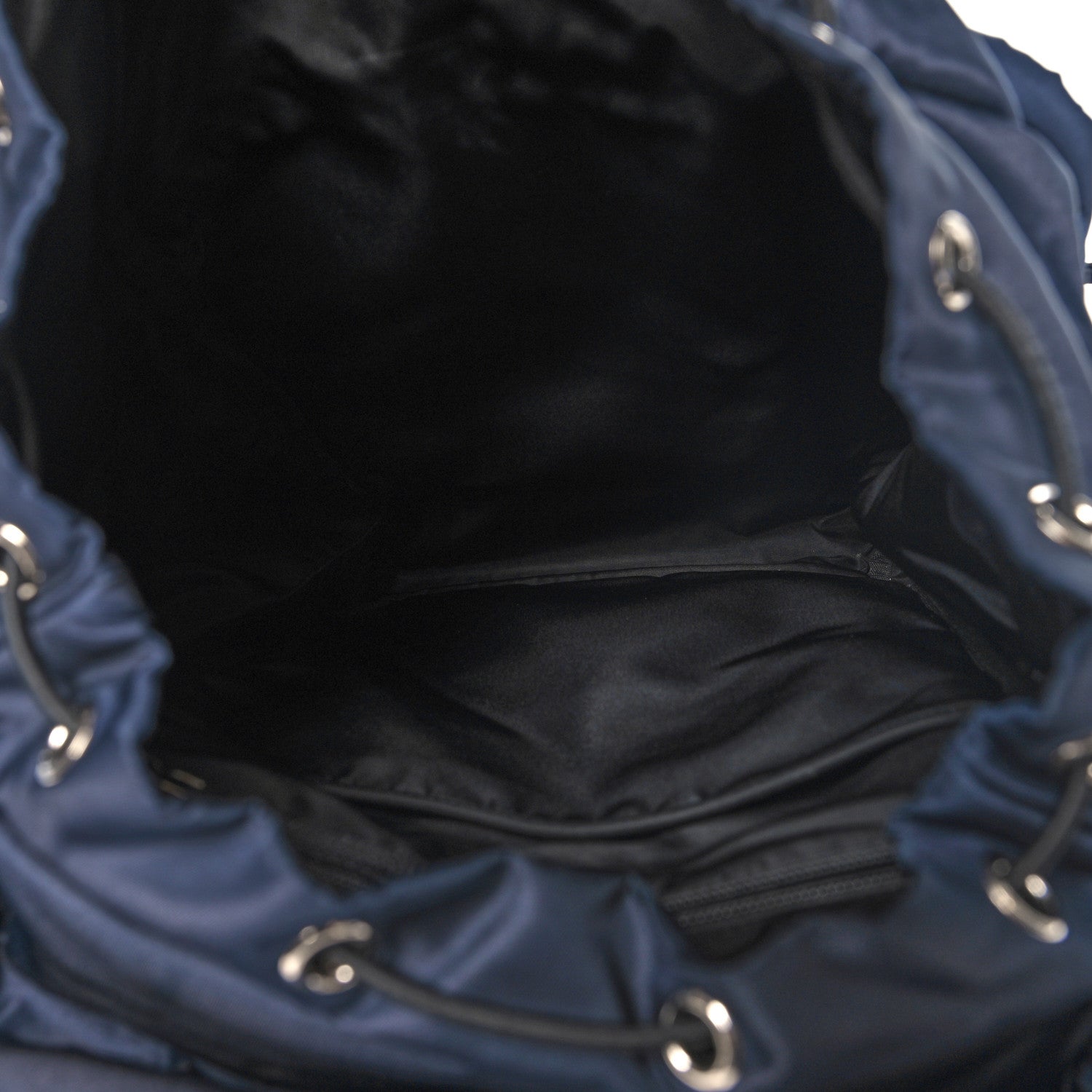 Prada Tessuto Nylon Montagna Double Buckle Backpack Bleu 5 of 10