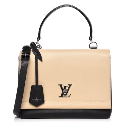 Louis Vuitton Soft Calfskin Lockme II Top Handle Vanille Black 1 of 7