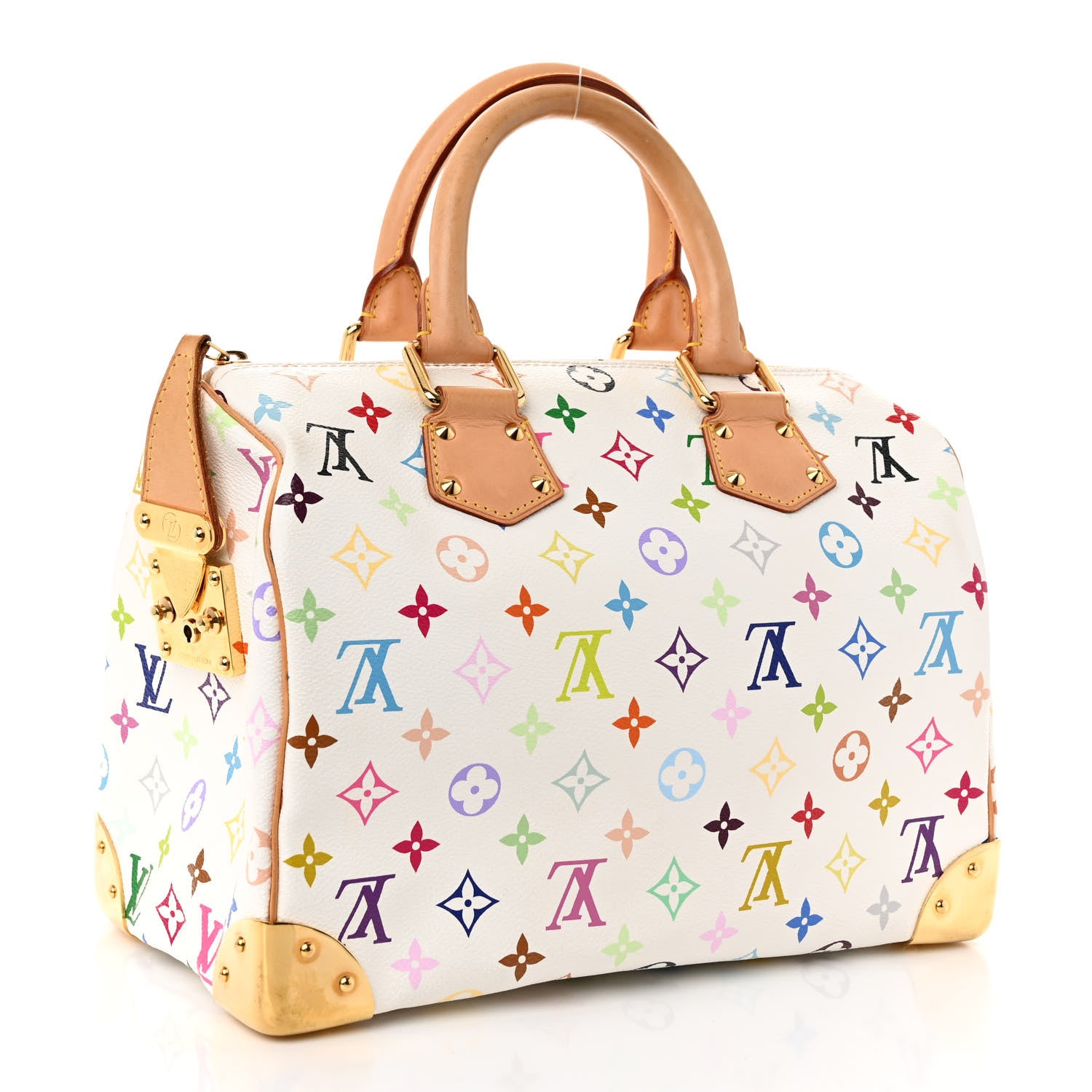 Louis Vuitton Monogram Multicolor Speedy 30 White 3 of 11
