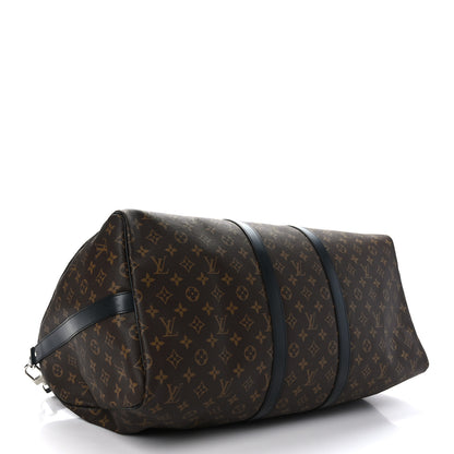 Louis Vuitton Monogram Macassar Keepall Bandouliere 55 4 of 11