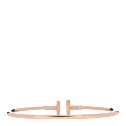 Tiffany 18K Rose Gold T Wire Bracelet 2 of 3