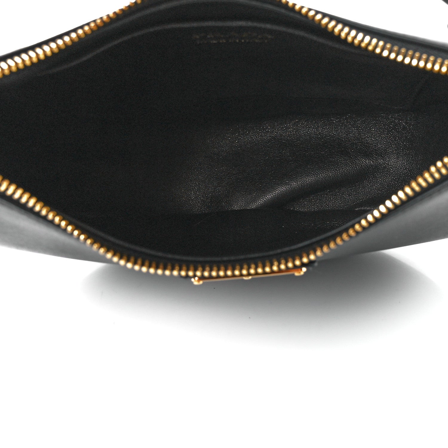 Prada Soft Calfskin Arque Shoulder Bag Black 5 of 12