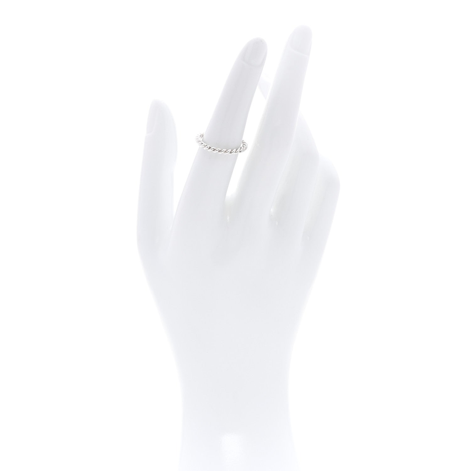 Tiffany Sterling Silver Twist Rope Ring 52 6 2 of 4