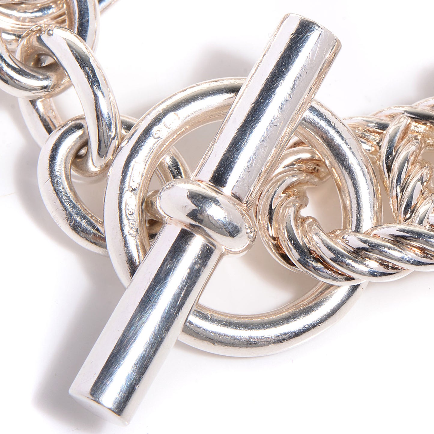 Sterling Silver Chain d'Ancre Parade Toggle Bracelet TGM Medium