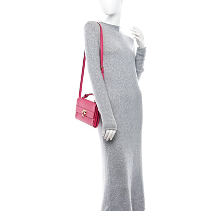 Salvatore Ferragamo Grained Calfskin Ably Shoulder Bag Pink 2 of 8