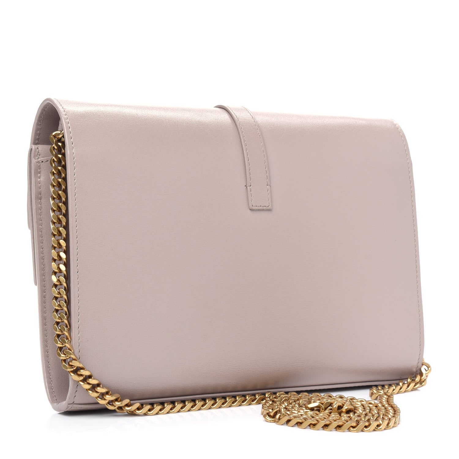 Saint Laurent Smooth Calfskin Monogram Medium Sulpice Shoulder Bag Light Natural 2 of 12
