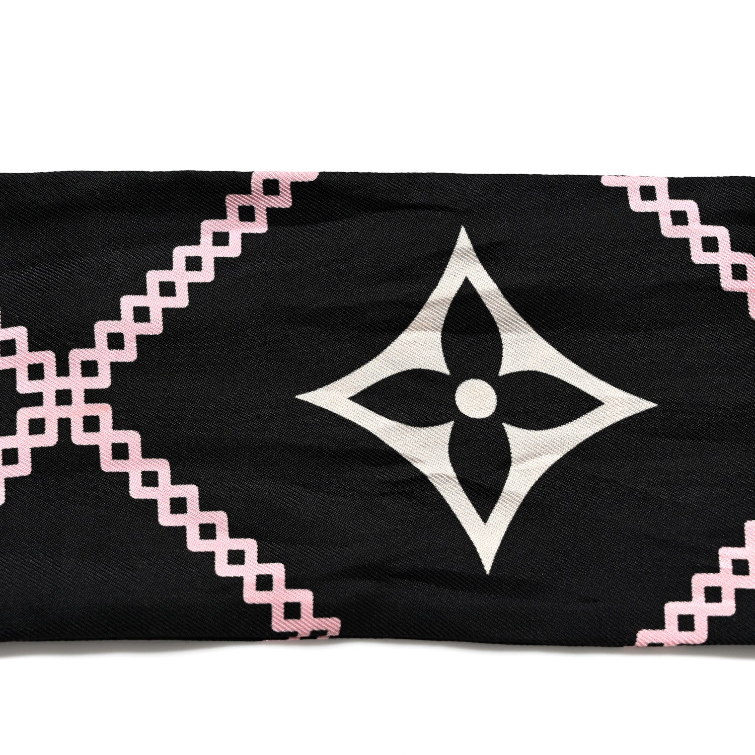 Louis Vuitton Silk Monogram Croisillon Bandeau Black 10 of 11
