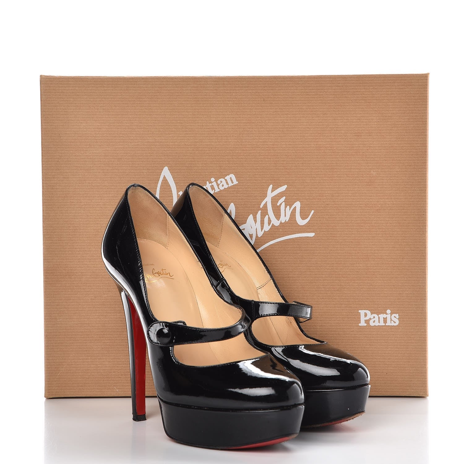 Christian Louboutin Patent Relika 140 Pumps 35 Black 11 of 12