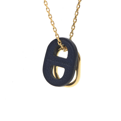 Hermes Swift O'Maillon Pendant Necklace Bleu Nuit 5 of 7