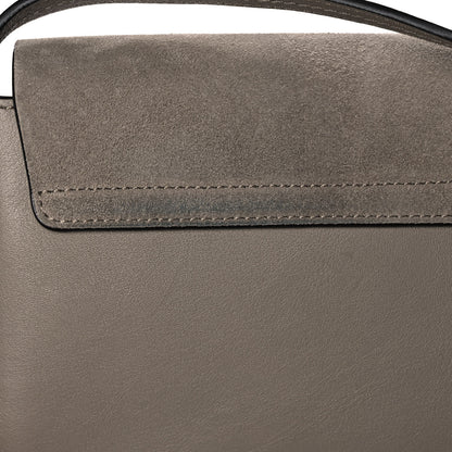 Chloe Suede Calfskin Small Faye Shoulder Bag Motty Grey 10 of 10