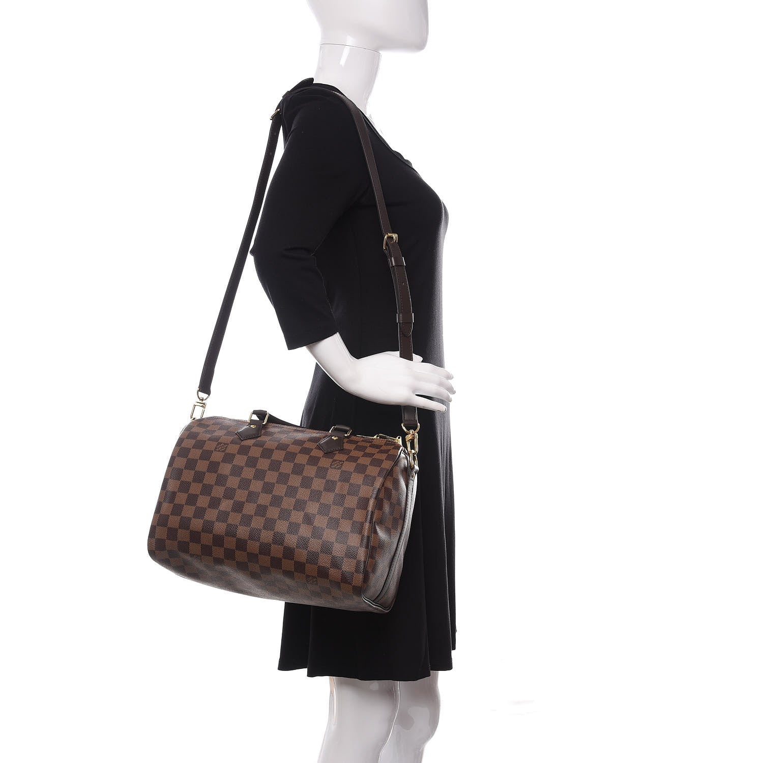 Louis Vuitton Damier Ebene Speedy Bandouliere 30 2 of 9