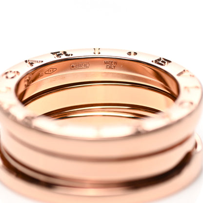 Bulgari 18K Rose Gold B.Zero1 Three-Band Ring 52 5 of 6
