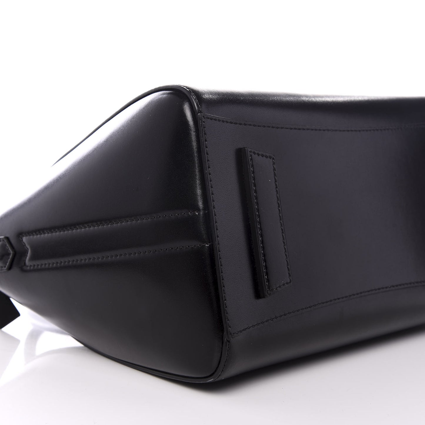 Shiny Lord Calfskin Small Antigona Black
