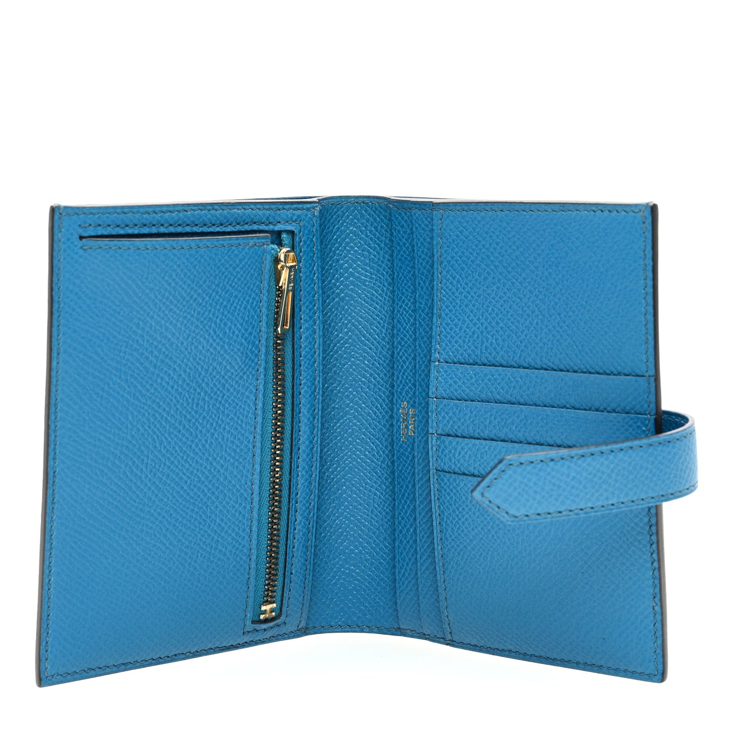 Epsom Bearn Compact Wallet Bleu Paon