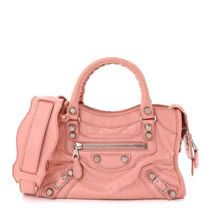 Balenciaga Agneau Giant 12 Silver Hardware Mini City Rose Peche 1 of 13