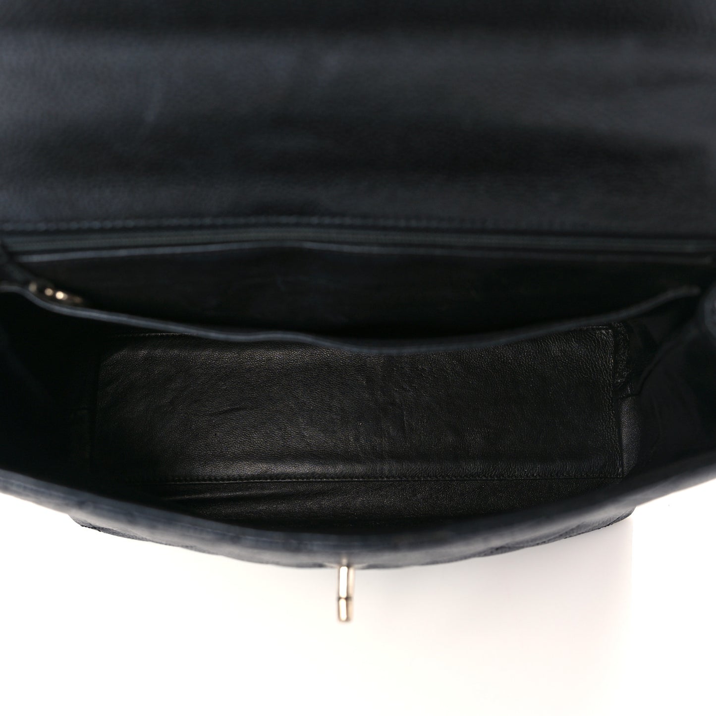 Caviar Quilted Jumbo Kelly Flap Black